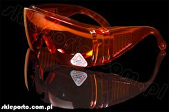 Zdjęcie Orto Okulary Ochronne Pomarańczowe - Filtr Uv 400 - Produkt Specjalistyczny - Żabno