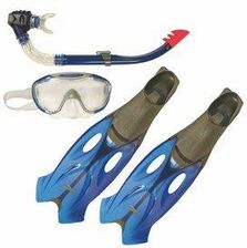 Zdjęcie Speedo Glide Mask Snorkel & Fin Set Zestaw Niebieski 43/44 - Garwolin