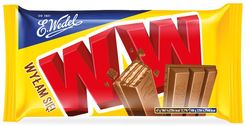 E. Wedel WW Cztery wafelki przekładane nadzieniem orzechowym w mlecznej czekoladzie 47g