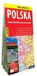 papierowa mapa polski Polska 1:685 000   papierowa mapa kodów pocztowych   Ceny i opinie 