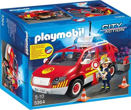 Playmobil 5364 Pojazd Komendanta Straźy Poźarnej z efektamiświetlnymi i dżwiękowymi