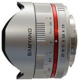 Samyang 8mm f/2.8 UMC Fisheye Srebrny (Fujifilm X)