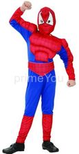 Zdjęcie Strój "Spiderman" Pajęczy bohater z muskułami 110/120 cm - Bartoszyce
