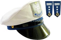 Zdjęcie Czapka "Policjant" Drogówka, oficer Policji rozmiar S (mała) - Gniezno
