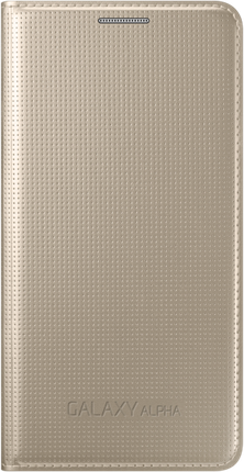 Samsung Flip Cover do Galaxy Alpha Złoty (EF-FG850BFEGWW)