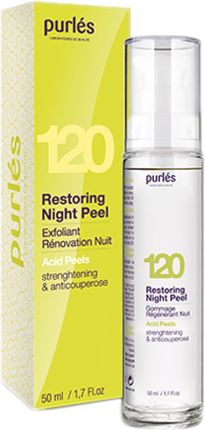 Krem Purles Acid Peels 120 Restoring Night Peel Eksfoliujący Wzmacniający z kwasami na noc 50ml