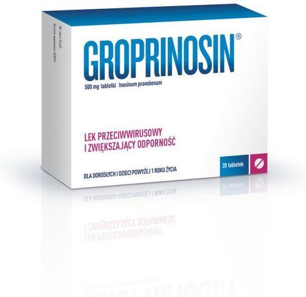 Groprinosin 500 mg 20 tabl.