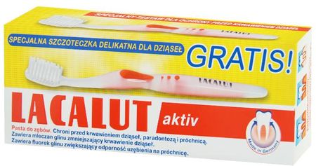 LACALUT Aktiv Herbal Pasta do zębów 75ml + szczoteczka