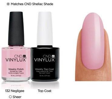 CND Vinylux lakier do paznokci 132 Negligee 15ml - zdjęcie 1 CND Vinylux lakier do paznokci 132 Negligee 15ml