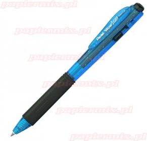 Pentel Długopis Fluo BK437F 0,7mm niebieski w błękitnej obudowie 12 sztuk (PEN-BK437F-SC)