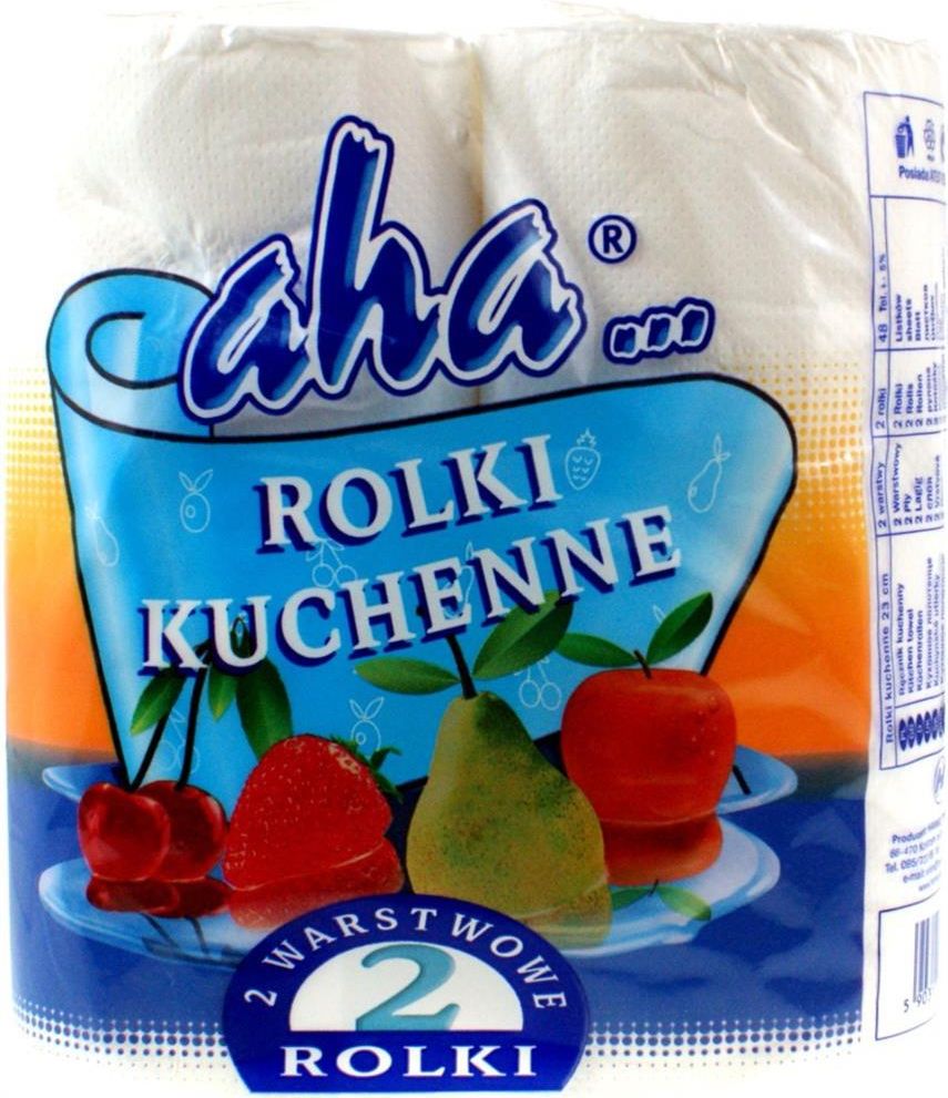 Полотенце кухонное aha белое 2шт (5903171401056)