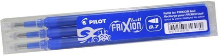 Pilot Wkład Pilot Frixion Ball Niebieski Medium 3szt