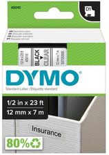 Zdjęcie Dymo D1- 12mmx7m (czarno-przezroczysty) - Staszów