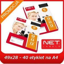Kom-Pap S.A. Etykiety 49X29, Etykiety Samoprzylepne W Arkuszach A4, 40/A4 (ET-KOM-A4-49x29)