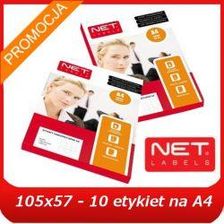 Kom-Pap S.A. Etykiety 105X57, Etykiety Samoprzylepne W Arkuszach A4, 10/A4 (ET-KOM-A4-105x57)