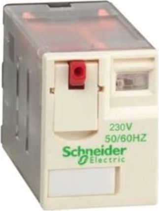Schneider Przekaźnik Wtykowy Miniaturowy Rxm 3C/O Napięcie Sterujące 230Vac 10A 4Kv Ip40 Sterowanie Przyciskiem Rxm3Ab1P7