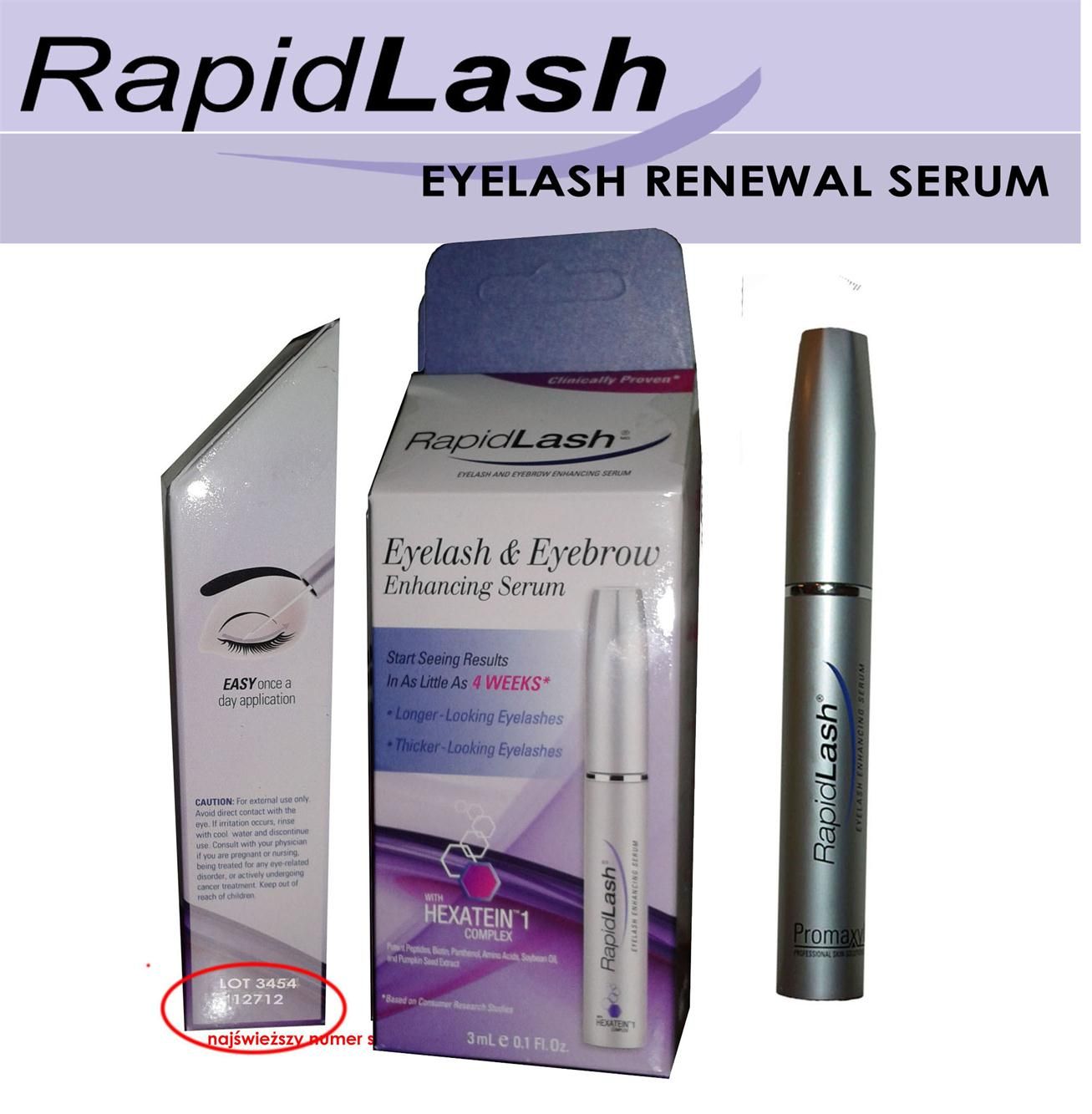 Serum do twarzy Rapid Lash serum na porost rzęs Opinie i ceny na Ceneo.pl