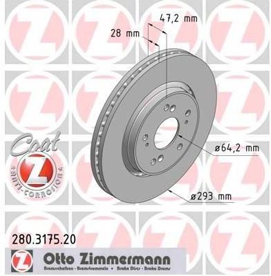 Tarcza hamulcowa zimmermann