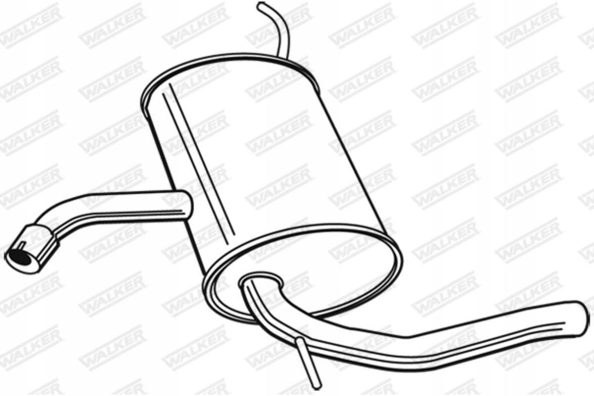 Walker Endschalldämpfer 23261 - Für Seat Leon & Altea 1.9 TDI