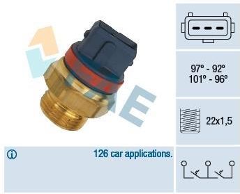 FAE 37930 Przełącznik termiczny, wentylator chłodnicy (37930)