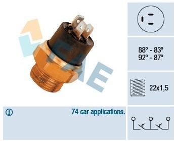 FAE 37800 Przełącznik termiczny, wentylator chłodnicy (37800)