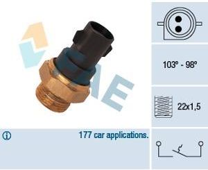 FAE 37290 Przełącznik termiczny, wentylator chłodnicy (37290)
