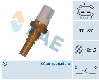 FAE 36545 Przełącznik termiczny, wentylator chłodnicy (36545)