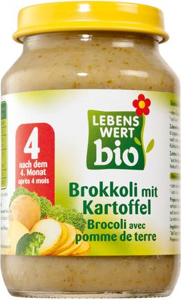 Lebenswert Danie Dla Niemowląt Brokuły Z Ziemniakami Bio 190G