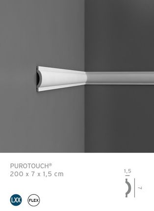 Orac Luxxus P9901/P9901F (Prosty/Gięty) Profil Dekoracyjny 1,5 X 7 X 200Cm