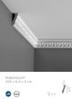 Orac Luxxus C214/C214F Listwa Gzymsowa Z Ornamentem 6,5 X 3 X 200 Cm C214F(Flex)