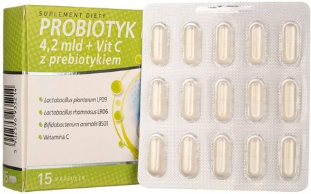 Medicaline Probiotyk Medica 4,2 Mld+Vit C Z Prebiotykiem 15 Kap