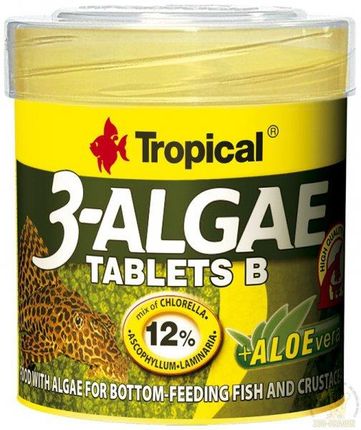 Tropical 3-Algae Tablets B - Pokarm Z Algami Dla Ryb Roślinożernych 50Ml/36G 200Szt 