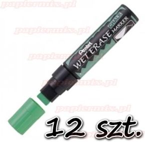 Pentel Marker Kredowy Permanentny SMW56 ścięty zielony - 12 sztuk