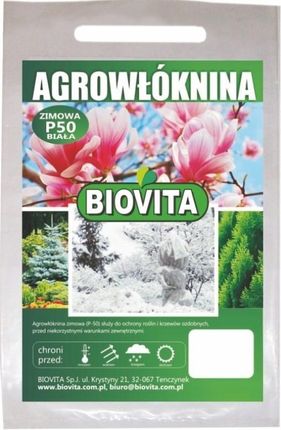 Biovita Agrowłóknina Zimowa P-50 Biała 1,6X10M