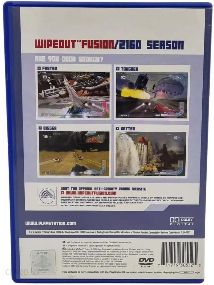 Wipeout Fusion (Gra PS2)
