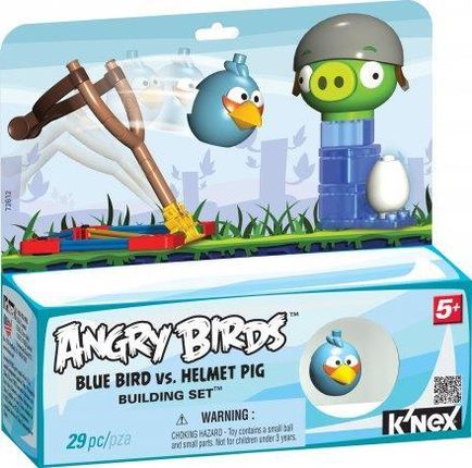 K'nex Angry Birds Bulding set Blue Bird vs Helmet Pig