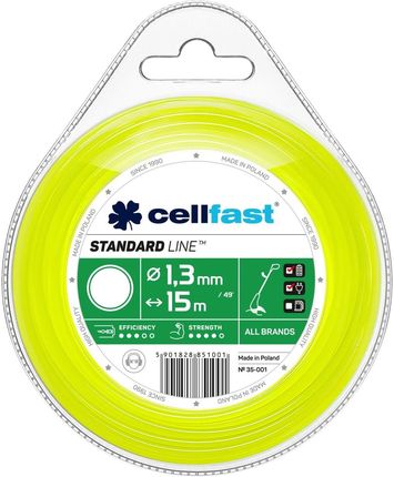 Cellfast Żyłka tnąca STANDARD okrągła 1,3 mm 15m (35001)
