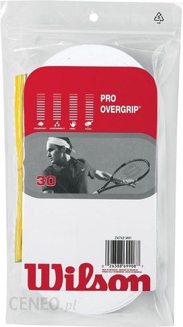 White New Wilson Pro Overgrip 30 Pack Tennis Over Grip Comfort