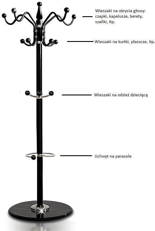 wideShop Wieszak Stojak Na Ubrania Marmur ART-284