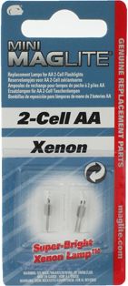 MagLite Ersatzlampe LM2A001 – 2er Pack Xenon-Glühbirnen Für Mini Mag-Lite Taschenlampen