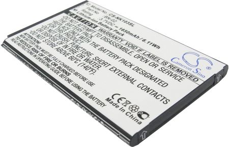 Cameron Sino Nokia RM-1030 / BN-02 1650mAh 6.11Wh Li-Ion 3.7V  (CS-NK103SL)