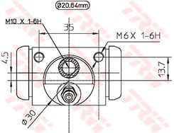 Zdjęcie TRW BWF321 Cylinderek hamulcowy (BWF321) - Ożarów Mazowiecki
