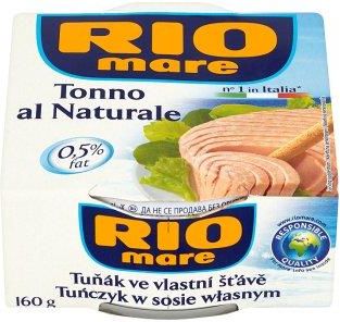 RIO MARE Natura Tuńczyk w sosie własnym 160g