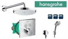 Hansgrohe Select bateria Zestaw prysznicowy podtynkowy, deszczownica 22 cm(26464000+27413000+27593000+27453000+15763000+01800180) chrom