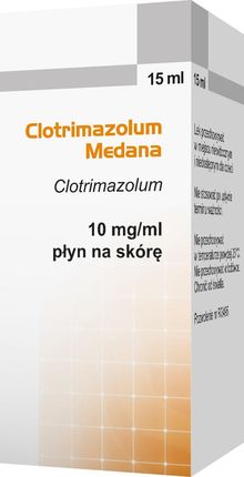 Clotrimazolum Medana 10mg/1ml płyn na skórę 15ml