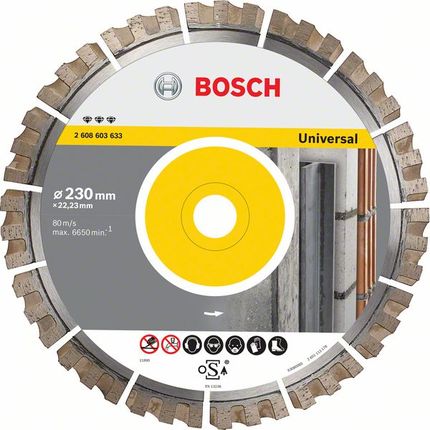 Bosch Diamentowa Tarcza Tnąca Best For Universal 150 X 22,23 X 2,4 X 12 Mm (2608603631)