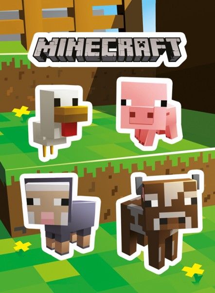 Minecraft Animals - naklejka - Ceny i opinie - Ceneo.pl