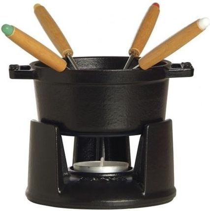 Staub żeliwne fondue mini czarne 0,25 l 10 cm 40509-587-0