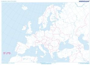 mapa konturowa europy Mapa ścienna Meridian Mapa konturowa Europy (7473 4603B)   Ceny i 