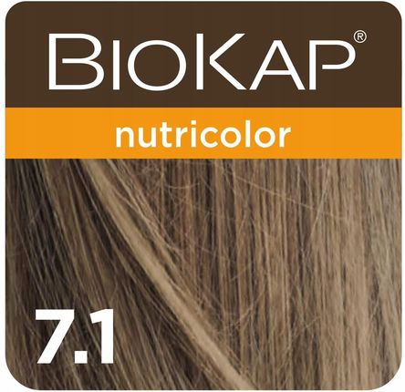 BIOKAP Nutricolor farba koloryzująca 7.1 szwedzki blond 140ml